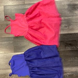 Two Old Navy spaghetti strap tulle dresses size 5